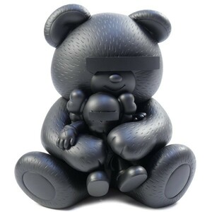 カウズ KAWS ×MEDICOM TOY×UNDERCOVER BEAR KAWS COMPANION ベアー フィギュア 黒 Size【フリー】 【新古品・未使用品】