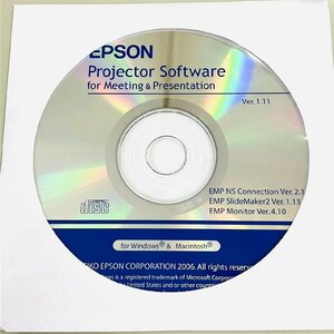 2YXS205★現状品★EPSON プロジェクターソフトウェア for ミーティング＆プレゼンテーション　Ver.1.11　Windows＆Macintosh兼用