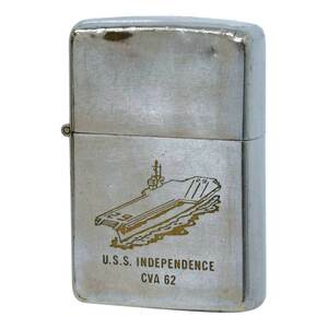 絶版/ヴィンテージ Zippo ジッポー 中古 1969年製造U.S.S. INDEPENSENCE CVA62 アメリカ海軍 インディペンデンス [C]使用感あり傷汚れあり