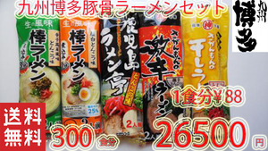 激安　お徳用　九州博多　豚骨らーめんセット　人気セット　第二弾　大人気　5種各60食　全国送料無料 　おすすめ　