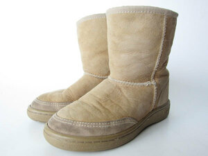 【送料無料】【本物】子供用 NZ製 UGG アグ シープスキン ブーツ【20.5cm】キッズ D90-32-0149