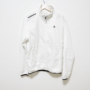 マンシングウェア Munsingwear ブルゾン サイズL - 白×ネイビー メンズ 長袖/ジップアップ/春/秋 ジャケット