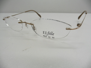 【KCM】GAN-202■展示品■【ELfille/エルフィー】メガネフレーム （FL001）51□16-135　眼鏡/めがね 　日本製