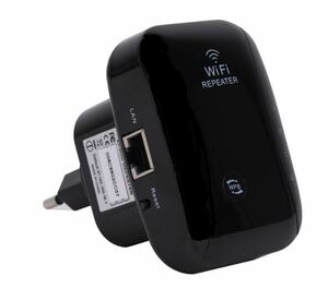 送料無料　ブラック　ワイヤレス　無線　lan　ルータ　リピータ　300mbps　WiFi　中継機　ブースター　Wi-Fi　アクセスポイント