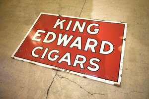 ビンテージ KING EDWARDS CIGAR ホーローサイン インテリア アメリカン サイン ヴィンテージ アンティーク