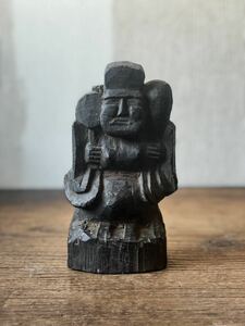 鉈彫り　大黒天　民衆仏　古民藝　民間仏　木彫　仏教美術