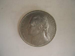【硬貨】アメリカ／5セント コイン／1992年