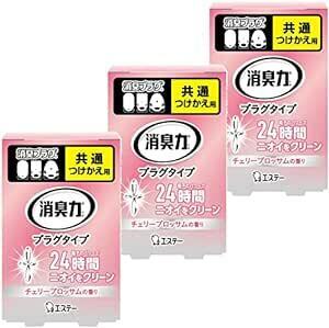 消臭力 [まとめ買い] プラグタイプ 部屋用 トイレ用 チェリーブロッサム つけかえ 20mL×3個 部屋 玄関 リビング トイレ