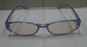 (え-H-325) KANATA カナタ メガネフレーム 1642 52□18-135 パープル系 メガネ 眼鏡 中古品