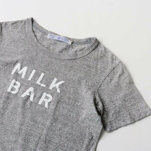 オールドマンズテーラー R&D.M.Co- MILK BAR フロッキープリント Tシャツ M/グレー トップス カットソー【2400013614702】