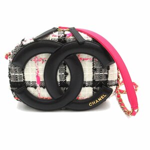 シャネル チェーンショルダー ブランドオフ CHANEL ラムスキン（羊革） ショルダーバッグ ツィード/ラムスキン 中古 レディース