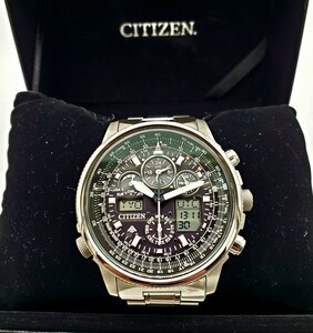 美品 シチズン スカイシリーズ プロマスター PMV65-2271 稼働品 電波ソーラー腕時計 メンズ CITIZEN【中古】