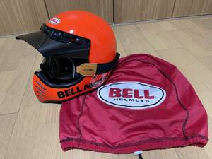 希少カラー!5.2万円!Bell Moto3 オレンジ オフロード ヘルメット M GOHAN ゴーグル セット 限定 別注 Bullitt ヴィンテージ グラムスター