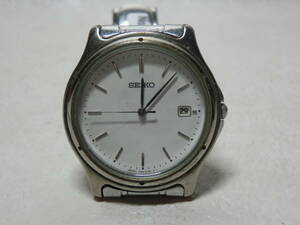 【№1079-O6004H】中古品：SEIKO セイコー7N32-0150 QUARTZ クォーツ メンズ腕時計 作動品