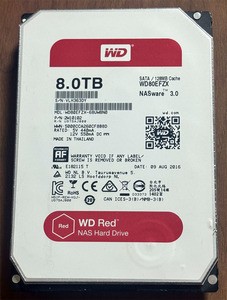 Western Digital製HDD WD80EFZX 8TB WD Red ジャンク扱い