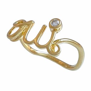 Christian Dior　クリスチャンディオール　リング　アムール　ダイヤモンド　750　K18　YG　49　指輪