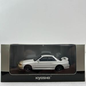 京商 1/43 NISSAN SKYLINE GT-R BNR32 Crystal White 日産スカイライン R32 クリスタルホワイト 旧車 ミニカー モデルカー