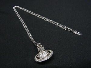 1円 ■美品■ Vivienne Westwood ヴィヴィアンウエストウッド オーブ 鈴 ネックレス ペンダント アクセサリー シルバー系 AX4951