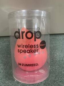 ★新品　未使用品　Bluetooth スピーカー　ワイヤレススピーカー　防水★drop ピンク