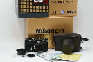 Nikon S3 LIMITED EDITION BLACK レンジファインダー フィルムカメラ ※動作確認済み、現状渡し。