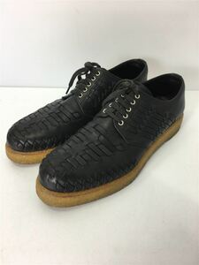 COMME des GARCONS HOMME PLUS◆ドレスシューズ/26cm/BLK/レザー