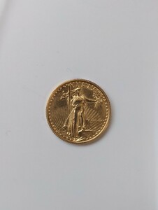 【本物保証】 アメリカ 10ドル金貨 イーグル金貨 K22