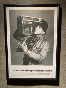 LL COOL J ヒップホップ オールドスクール A4 ポスター 額付きⅰ