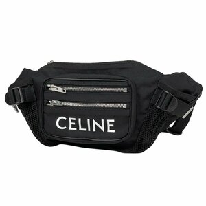 セリーヌ CELINE トレッキング ベルト バッグ ウエストバッグ ボディバッグ ナイロン ブラック レディース 【中古】