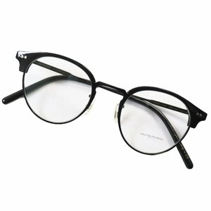 未使用品●OLIVER PEOPLES オリバーピープルズ OV5469 REILAND デモレンズ フルリム ボストン メガネ アイウェア ブラック 46□20 145 伊製