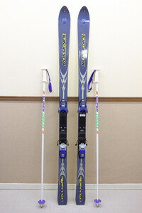 ROSSIGNOL ロシニョール スキー板 PLANETE FUN NORDICA VERTECH 85 ストック ポール125cm　スキー板176cm