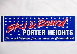 Porter Heights（ポーター ハイツ/ポーターズ）Ski Resort/Ski Area★NZ/ニュージーランド★ステッカー/シール★