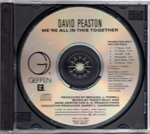 未配信　CDシングル（プロモ盤）　David Peaston / We