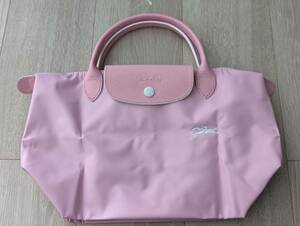 新品★ロンシャン★Longchamp★プリアージュ★お買い物に最適な大きさ★35×21×14㎝★ピンク×ホワイト★小さめ