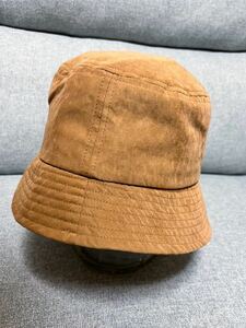 バケットハット キャメルブラウン 帽子 頭囲約59cm