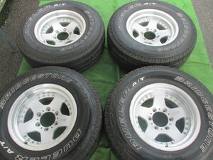 4X4 BRIDESTONE CV-928 C928 ハイラックスサーフ プラド 265/70R16 8J -10 PCD139.7 手渡し歓迎 C2347)