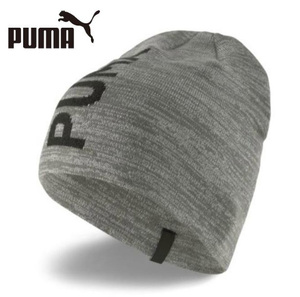 PUMA [ESS クラシックカフレス ビーニー] 023433-05 グレー AD(57-60cm)