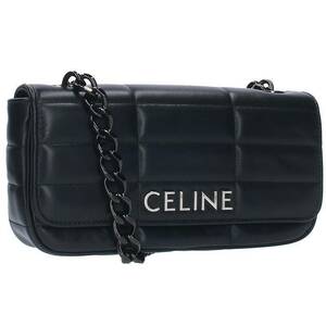 セリーヌバイエディスリマン CELINE by Hedi Slimane 112333EQK マトラッセモノクローム チェーンハンドバッグ 新古品 SB01