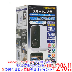 【中古】カシムラ スマートカメラ 防水/どこでも設置 KJ-189 ホワイト 展示品 [管理:1050022377]