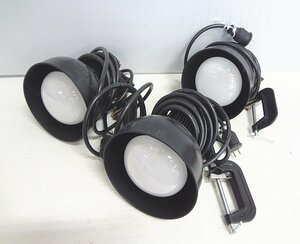 Kオや3522 パナソニック/Panasonic 白熱灯照明器具 YA52590BK Energizer ワークライト HCAL412 屋外用 投光器 夜間作業 4点セット