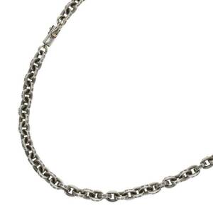 クロムハーツ Chrome Hearts PAPER CHAIN 18/ペーパーチェーン18inch サイズ:18inch シルバーネックレス 中古 OM10