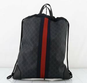 GUCCI　グッチ　ＧＧスプリーム　ドローストリング　リュック　バックパック　美品