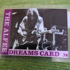 THE ALFEE アルフィー DREAMS CARD ７４番 高見沢俊彦 