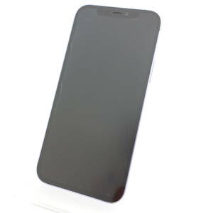 【ジャンク】iPhone12 容量不明 パープル au版SIMフリー アクティベーションロック 液晶表示NG 部品取り用