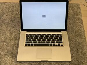 【ジャンク】 Apple MacBook Pro 15インチ 15.4 2.8GHz 4GB RAM 500GB HDD MB986J/A Mid 2009 A1286