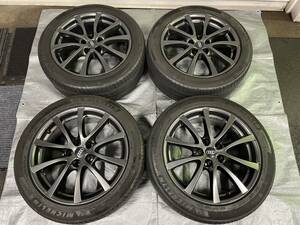 アウディ A6　ミシュラン　245/45Ｒ18　タイヤ　&　ボーベット　18インチアルミ　4本セット　/　AUA6-T01