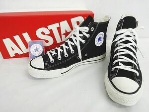 CONVERSE ALL STAR コンバース オールスター CANVAS ハイカット スニーカー AS J HI ブラック 26.5cm 日本製 箱付 