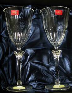 クリスタルダルク ダマンティス ペアワイングラス 径８.１×高２０.５cm