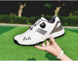 ゴルフシューズ メンズ スパイクレス 兼用 ゴルフ 靴 軽量 軽い 紐タイプ スニーカータイプ スパイクレスシューズ カジュアル グレー