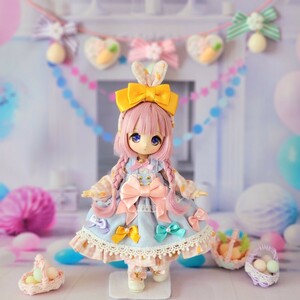 **Candy Parade**シュガーカップス用お洋服セット♪わくわくイースターラビット♪ピコニーモP/オビツ11/ピコニーモD