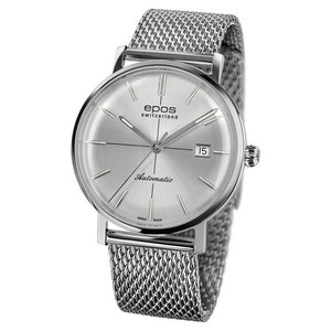 エポス EPOS オリジナーレ レトロ 3437SLM シルバー文字盤 新品 腕時計 メンズ